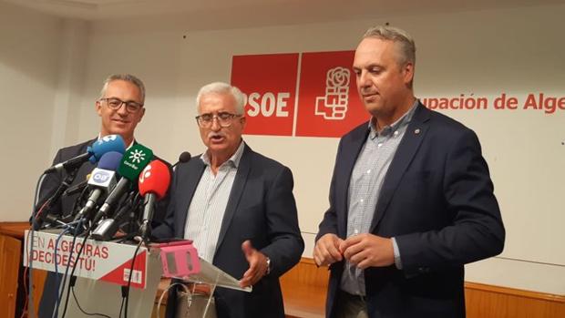 Manuel Jiménez Barrios, Juan Carlos Ruiz Boix y Juan Lozano Domínguez.
