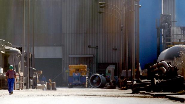 Interior de la fábrica de Acerinox en Los Barrios.