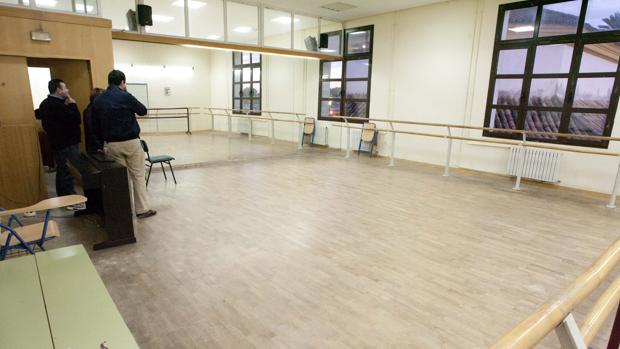 Una de las aulas del Conservatorio de Danza