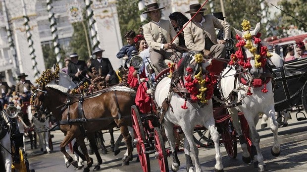 El paseo de caballos fue ayer muy lucido tras la Exhibición de Enganches