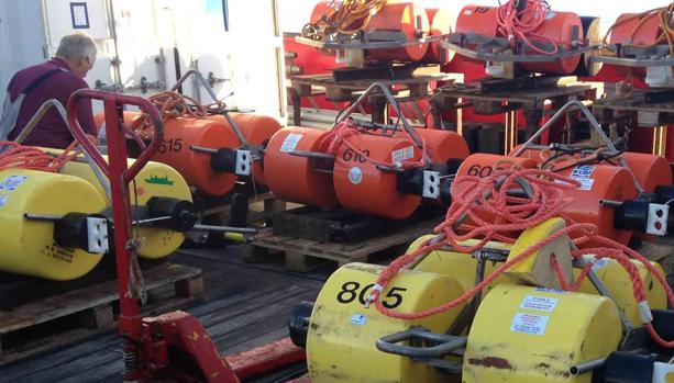 Trabajos a bordo del «Sarmiento de Gamboa»’