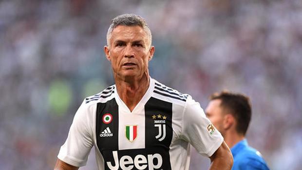 Imagen de Cristiano Ronaldo con el filtro de envejecimiento de FaceApp