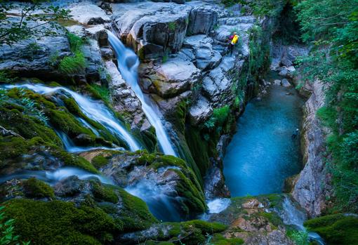 Las piruetas del agua son una de las atracciones del parque
