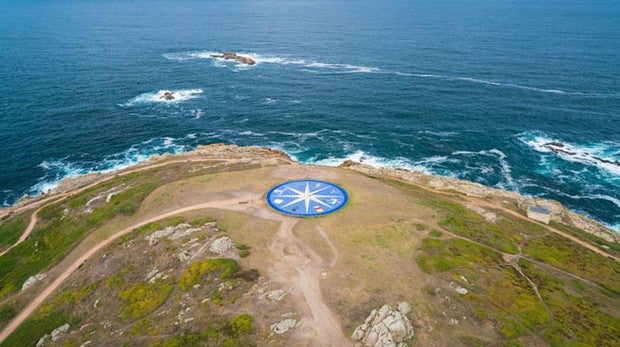 A Rosa dos Ventos situada en la Torre de Hércules (A coruña)
